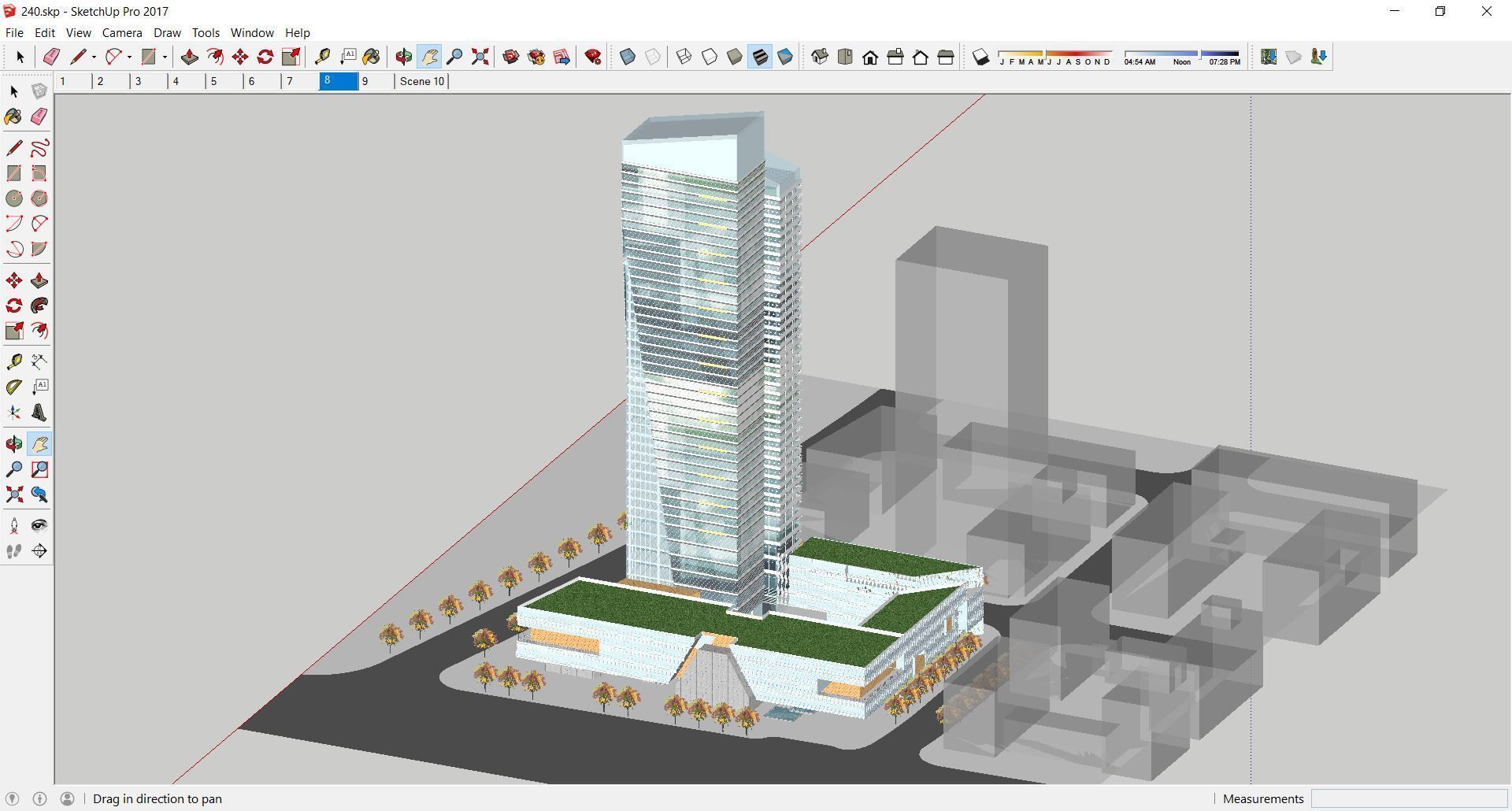 Sketchup Commercial Office Complex 240 3D model_3