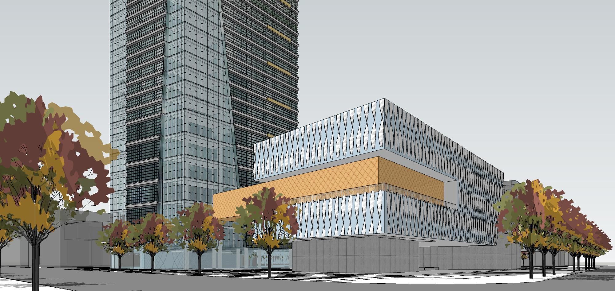 Sketchup Commercial Office Complex 240 3D model_10