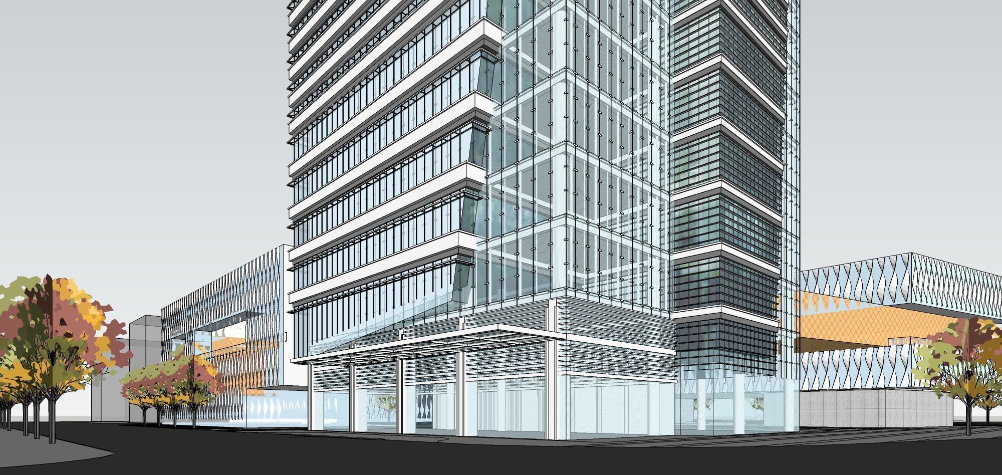 Sketchup Commercial Office Complex 240 3D model_6