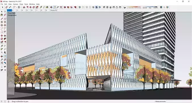 Sketchup Commercial Office Complex 240