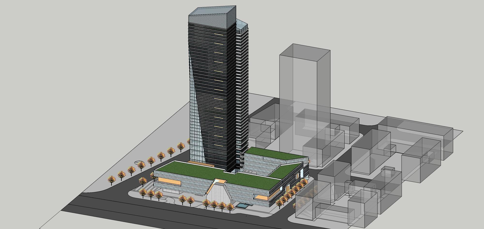 Sketchup Commercial Office Complex 240 3D model_11