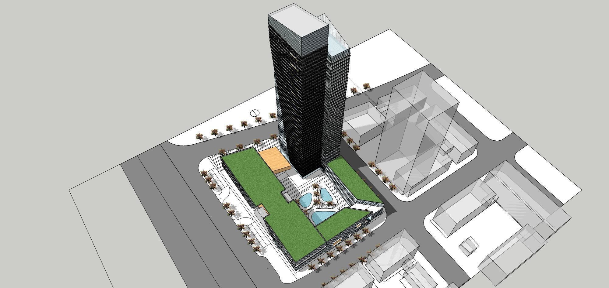 Sketchup Commercial Office Complex 240 3D model_8