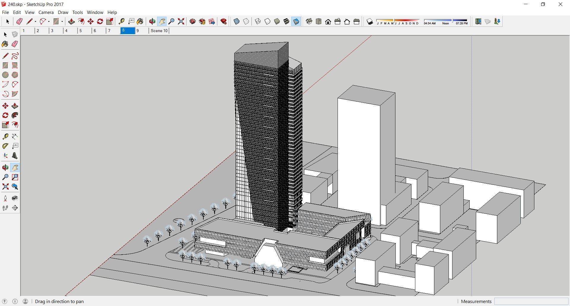 Sketchup Commercial Office Complex 240 3D model_2