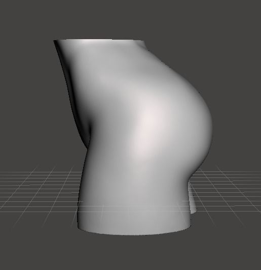 Female body butt 3D print model_4