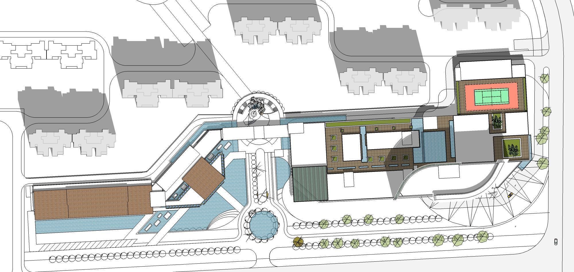 Sketchup Commercial Office Complex 241 3D model_6