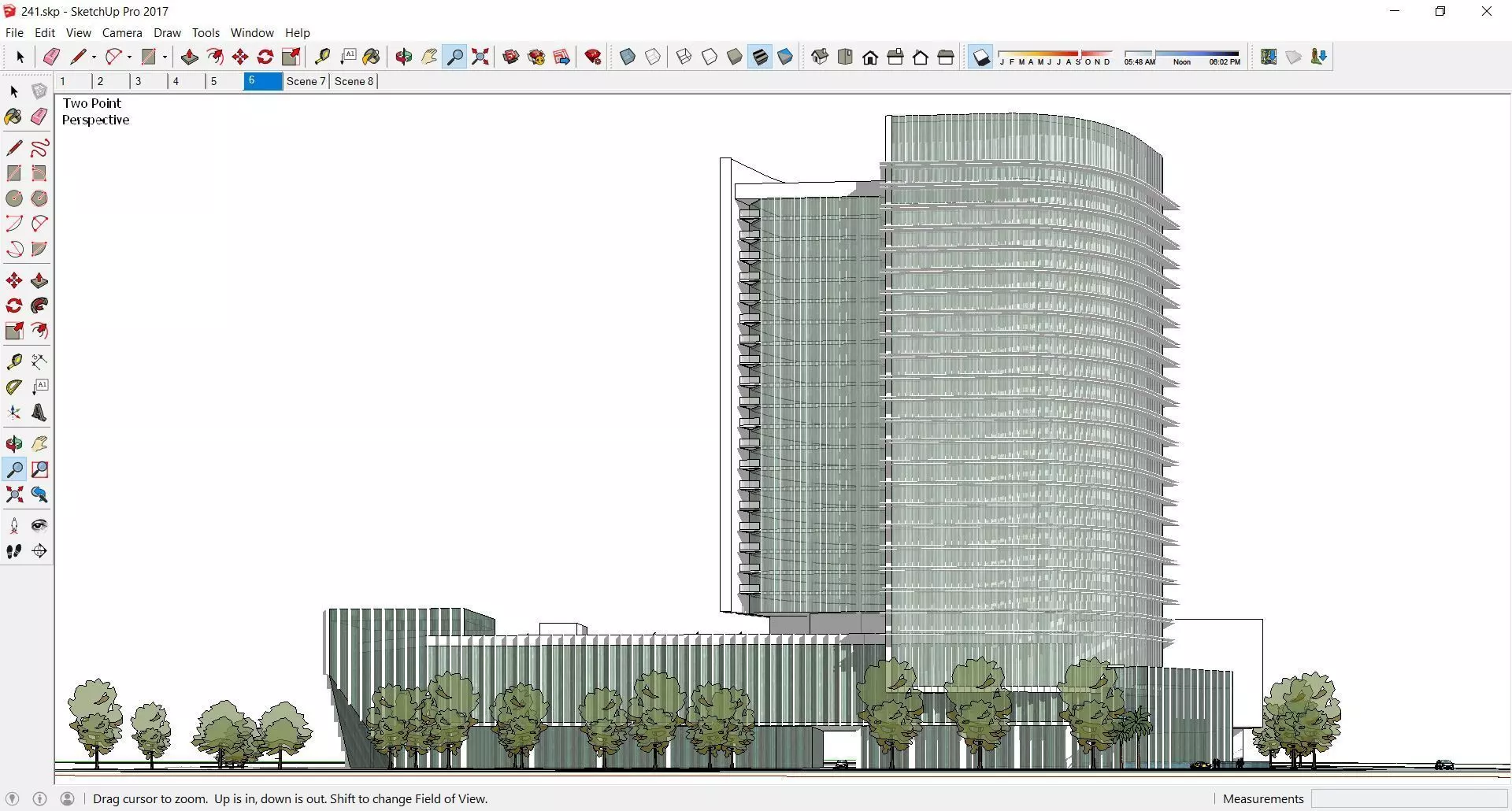 Sketchup Commercial Office Complex 241 3D model_0