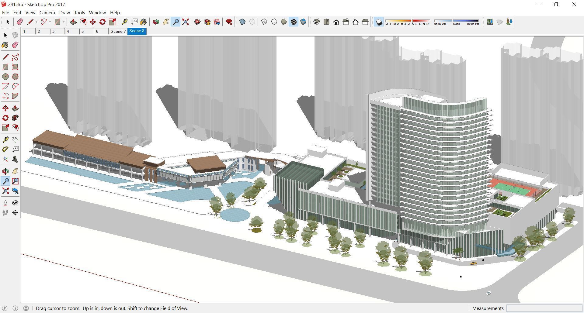 Sketchup Commercial Office Complex 241 3D model_3