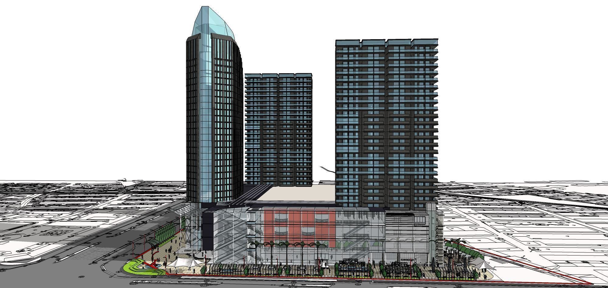 Sketchup Commercial Office Complex 242 3D model_9