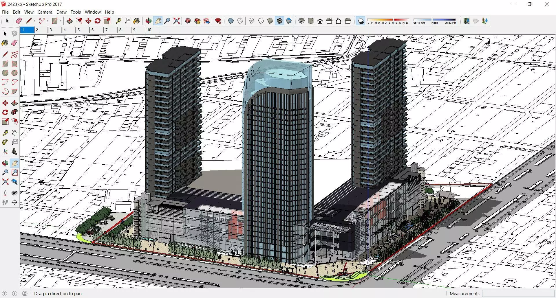 Sketchup Commercial Office Complex 242 3D model_0