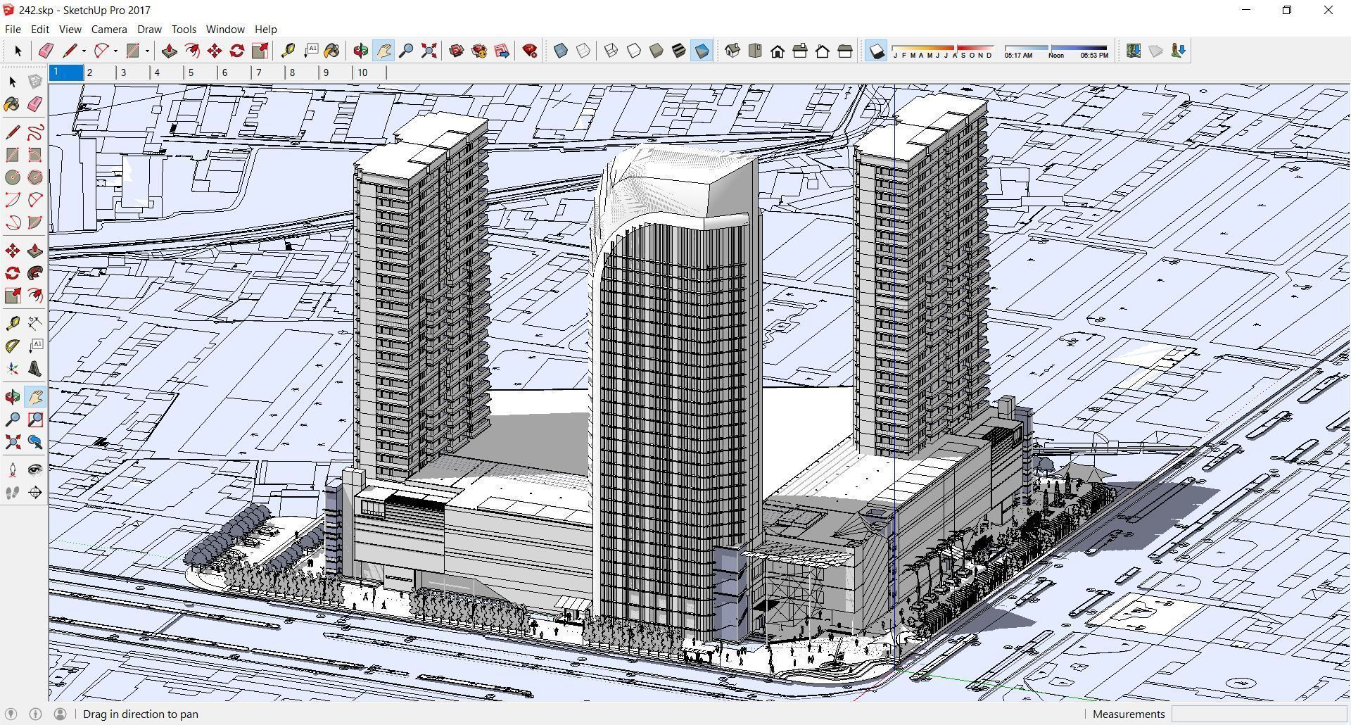 Sketchup Commercial Office Complex 242 3D model_1