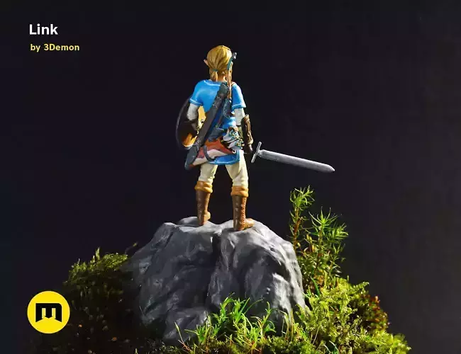 Link Figure  BOTW Mossarium 3D print model