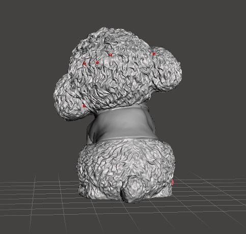 dog puddle puppy 3D print model_3