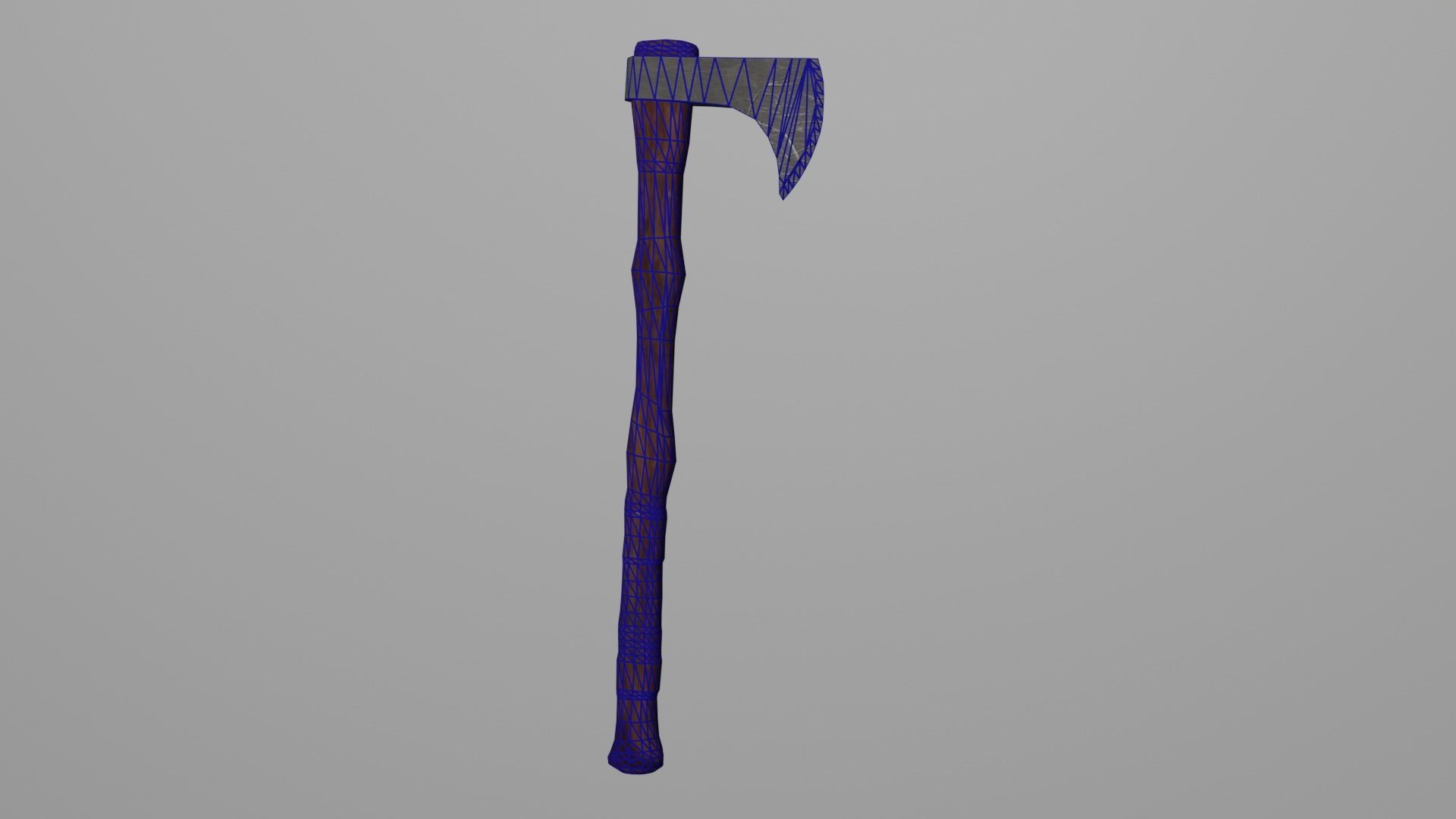 game ready axe Free low-poly 3D model_1