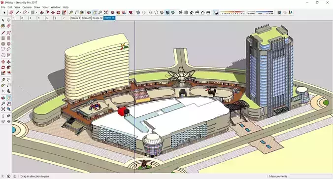 Sketchup Commercial Office Complex 246