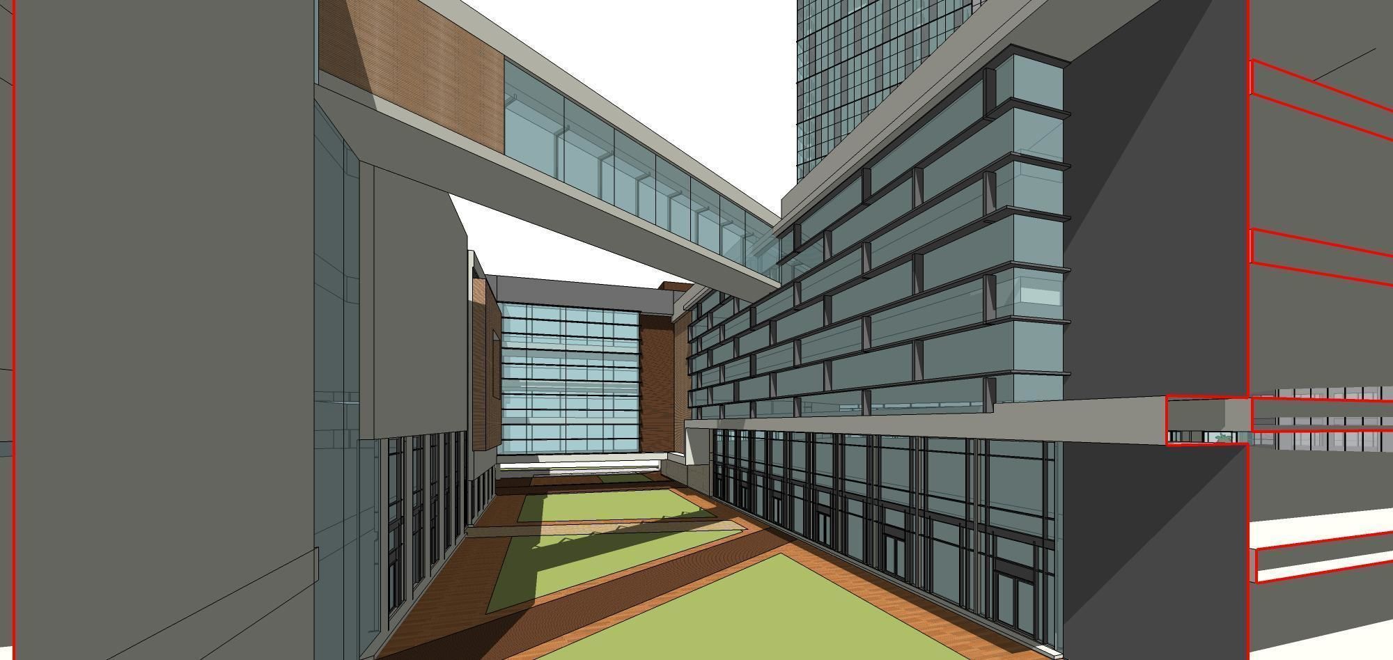Sketchup Commercial Office Complex 247 3D model_12