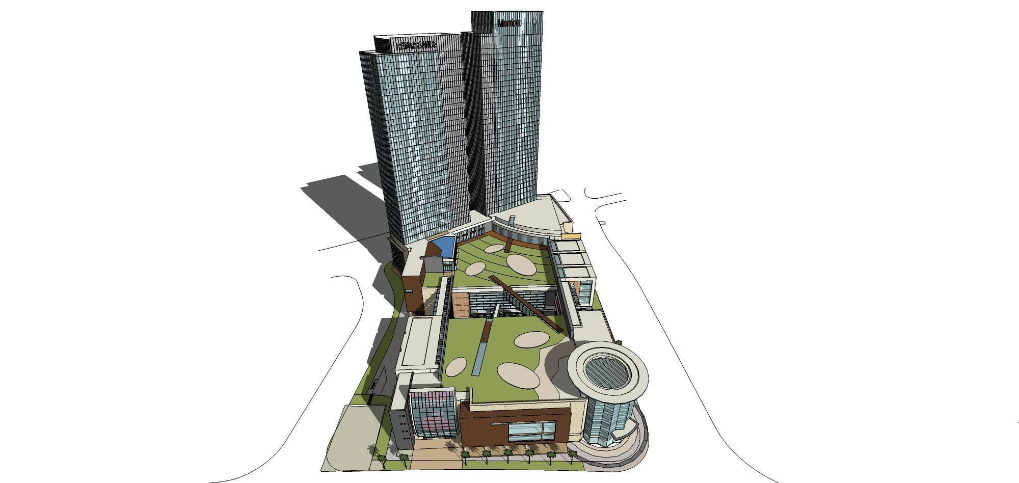 Sketchup Commercial Office Complex 247 3D model_14