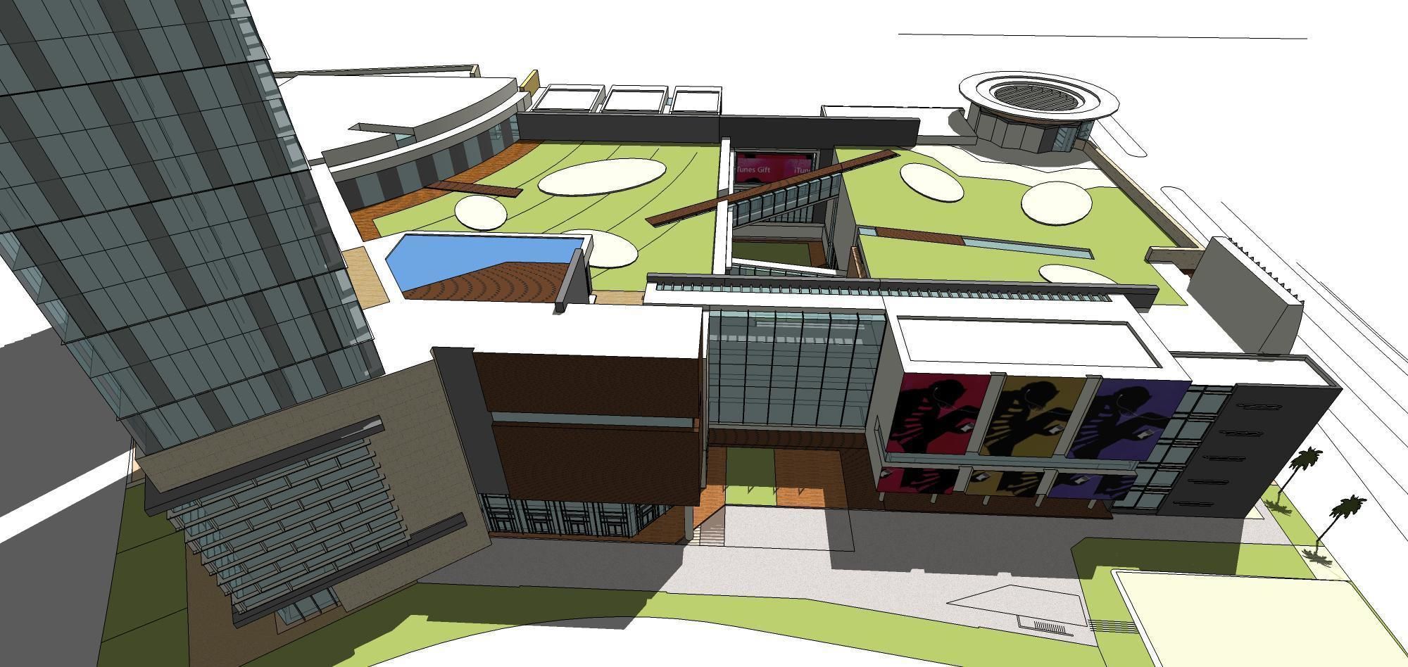 Sketchup Commercial Office Complex 247 3D model_5