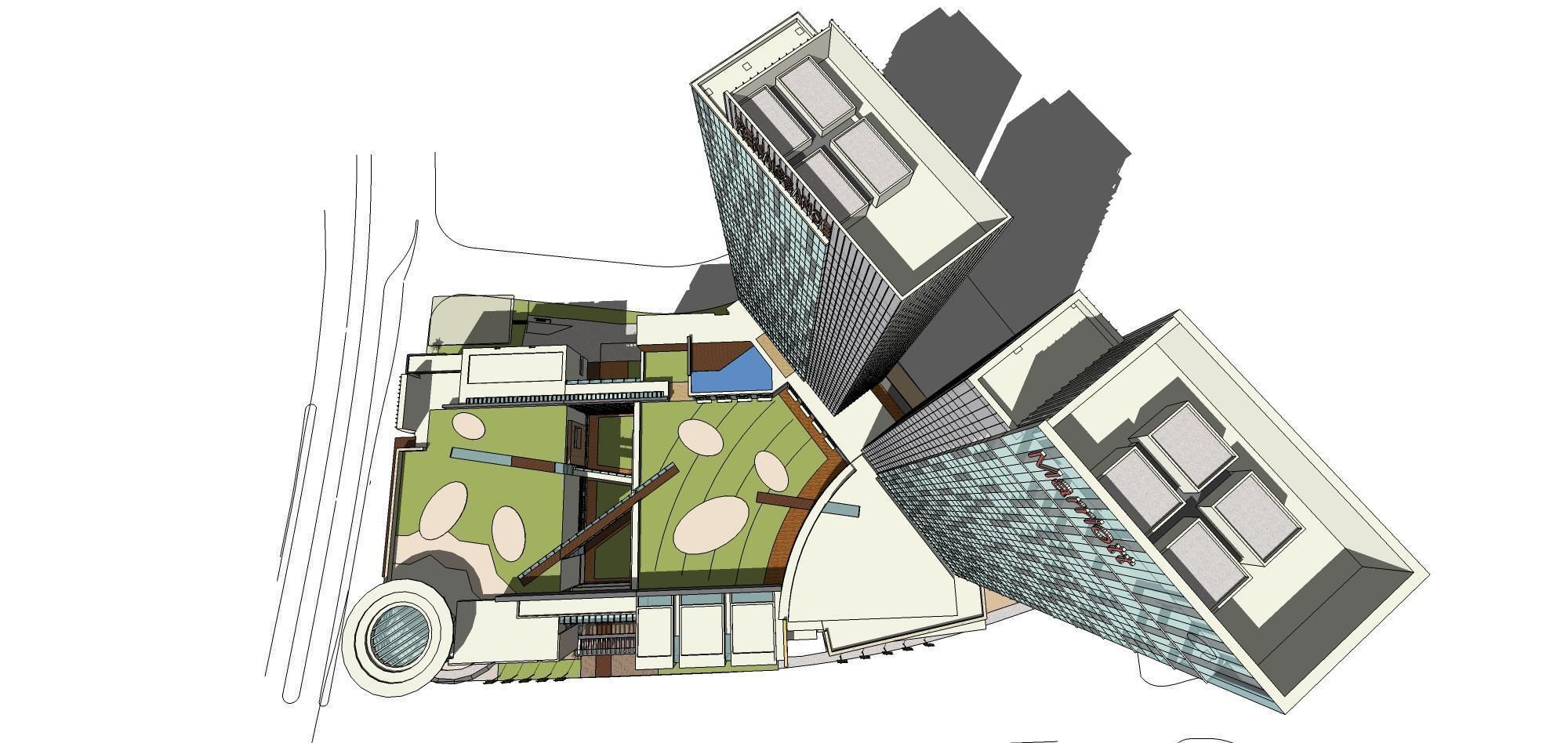 Sketchup Commercial Office Complex 247 3D model_15