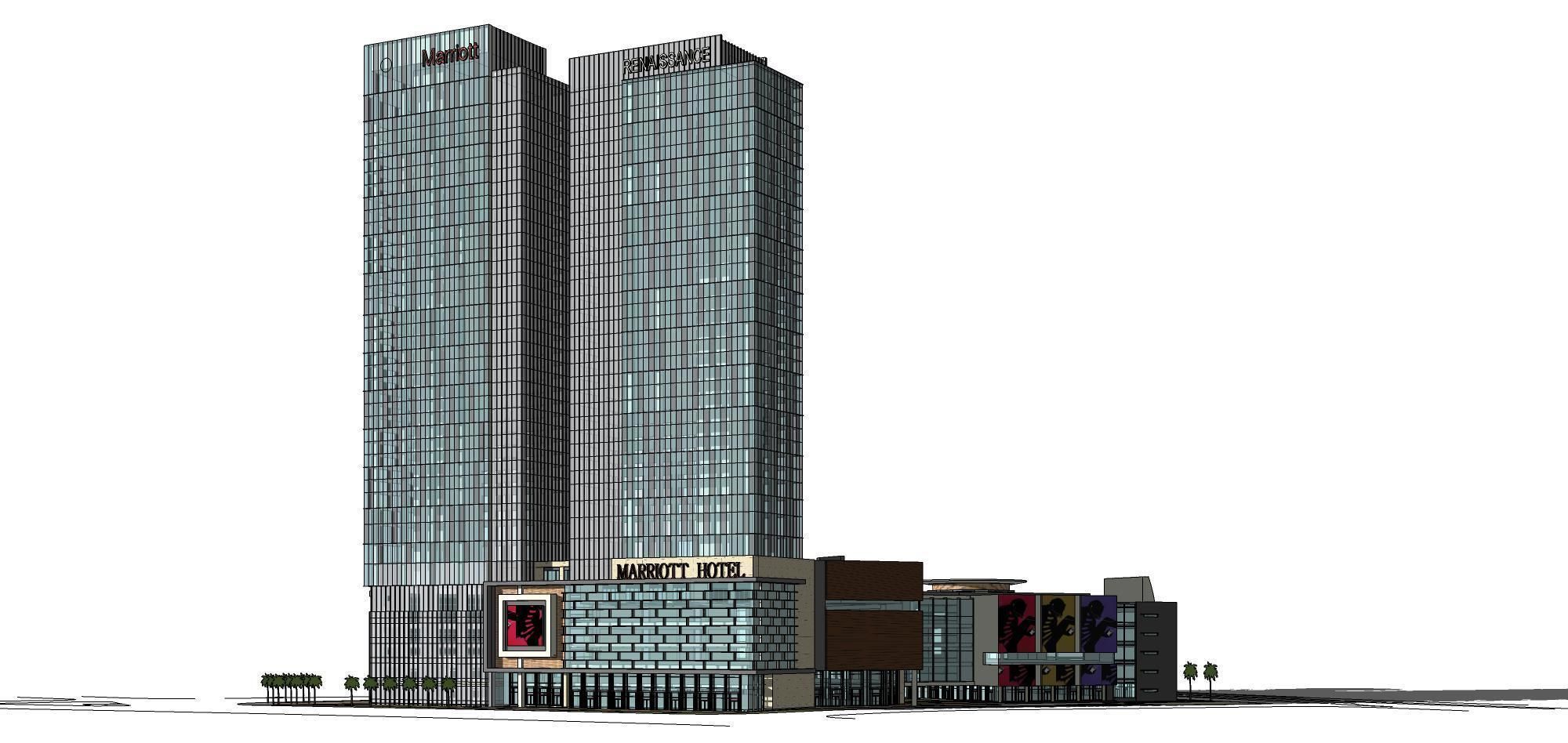 Sketchup Commercial Office Complex 247 3D model_7
