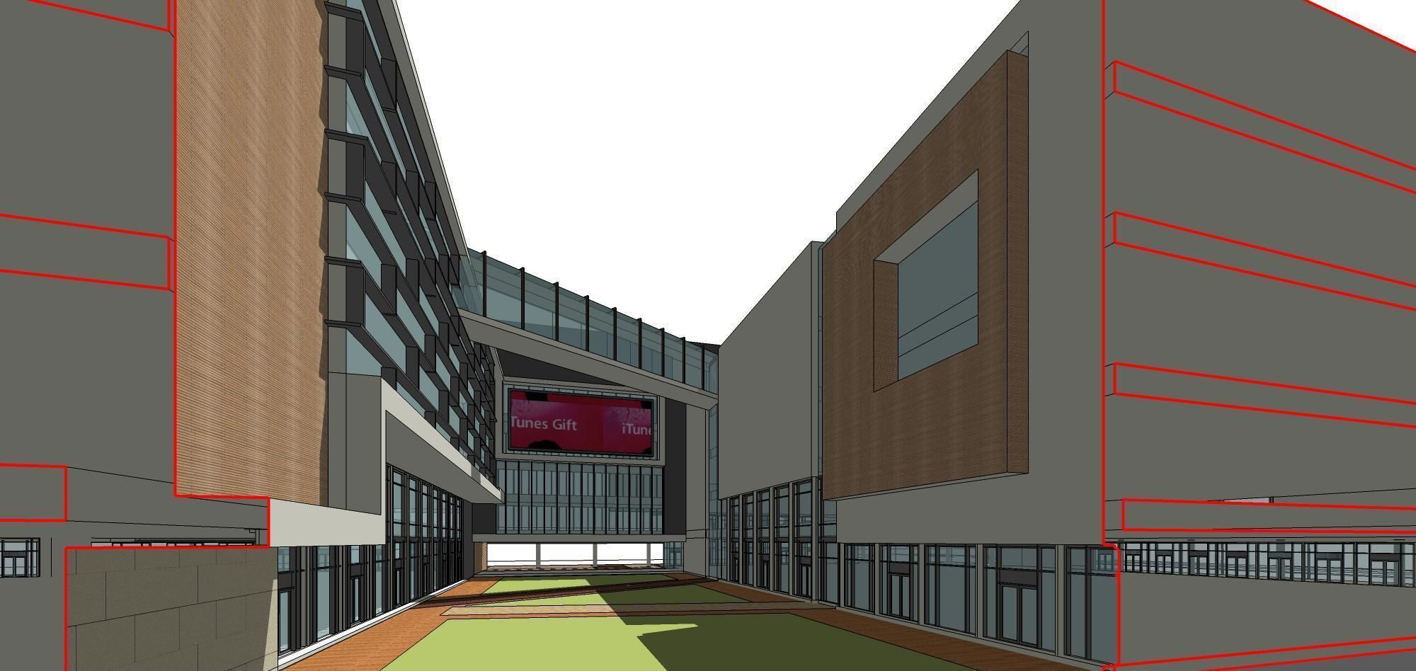 Sketchup Commercial Office Complex 247 3D model_11