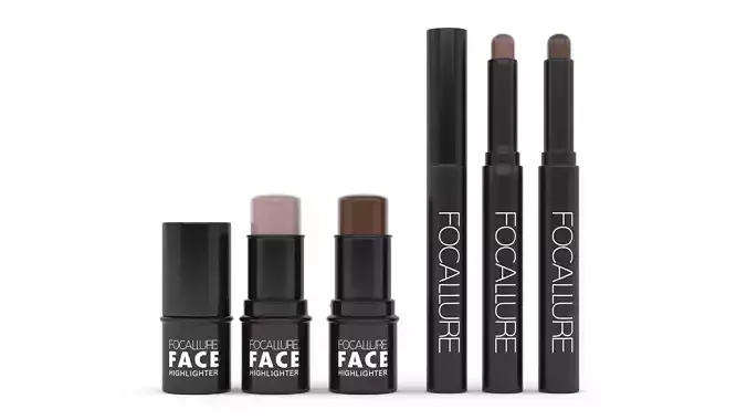 Lipsticks make up for your face 3D model