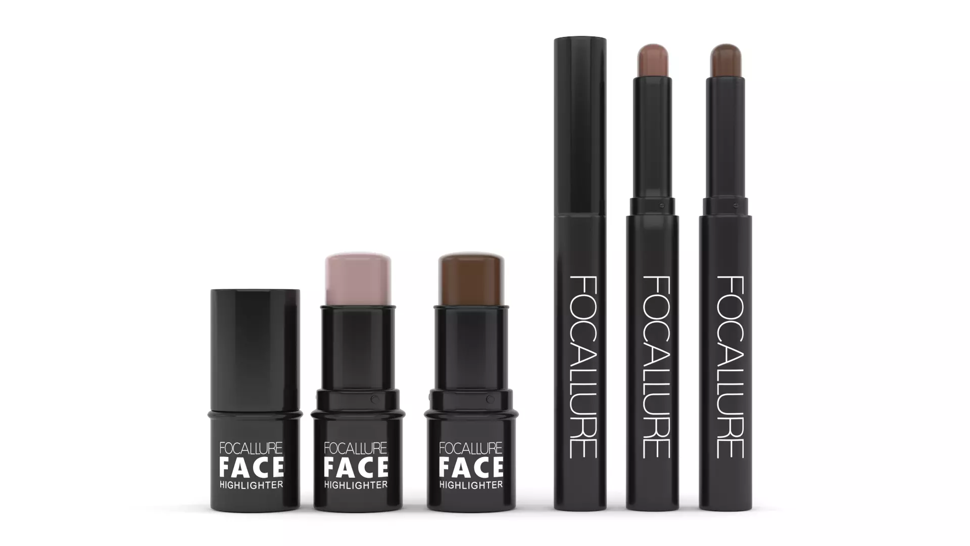 Lipsticks make up for your face 3D model_0