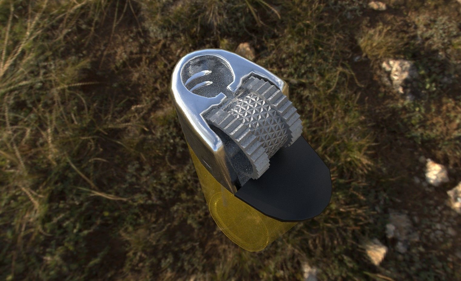 Disposable lighter universal tool game-ready Lighter transparent Low-poly 3D model_43