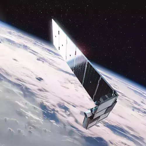 Internet Satellite Low-poly 3D model