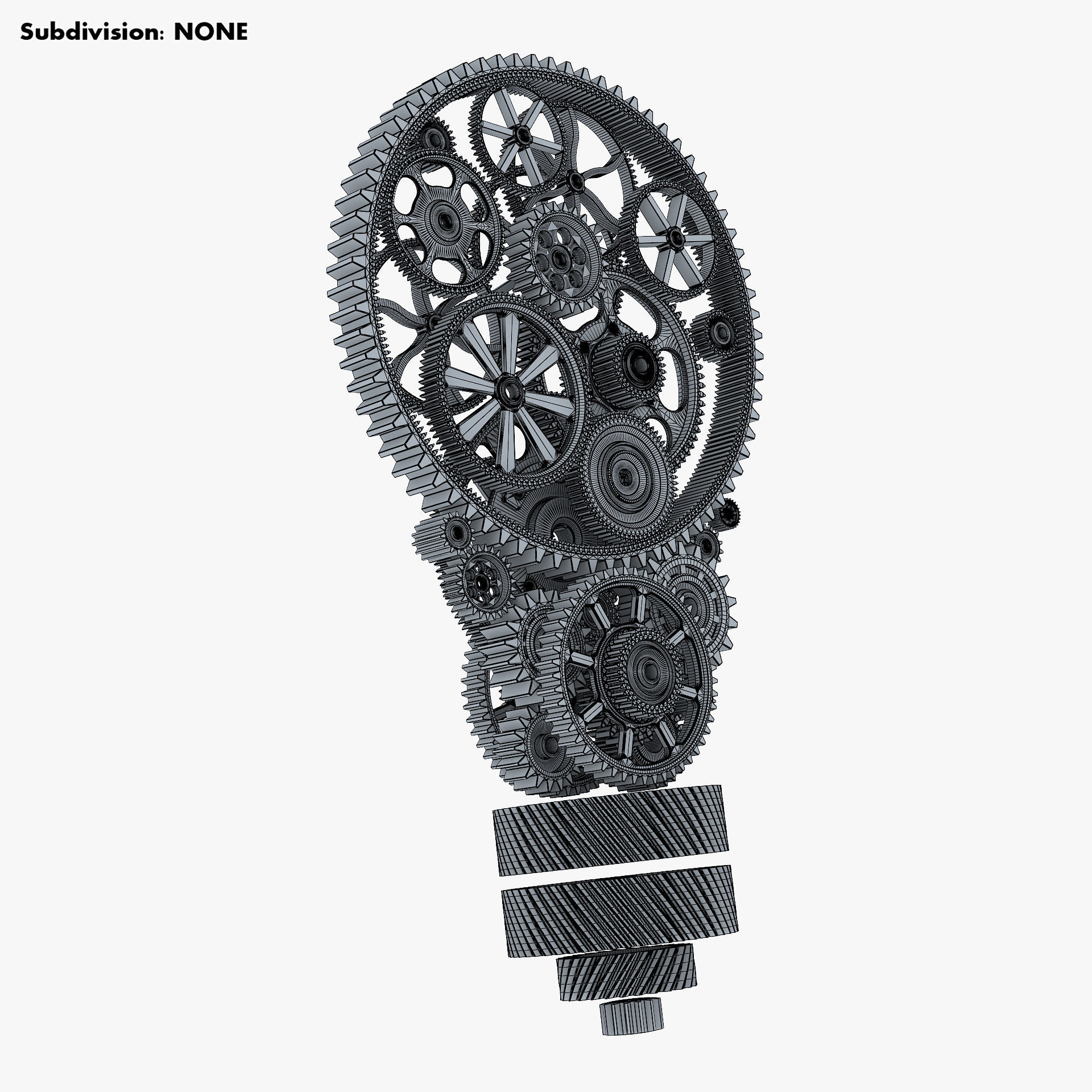 Light Bulb With Gears M 1 3D model_14