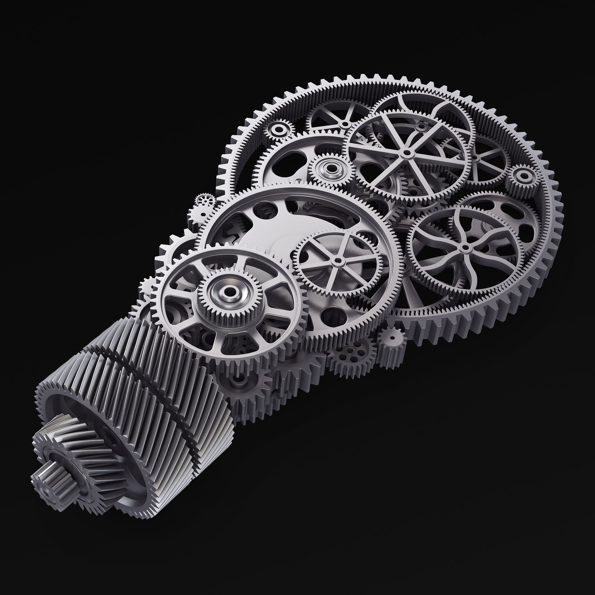 Light Bulb With Gears M 1 3D model_12