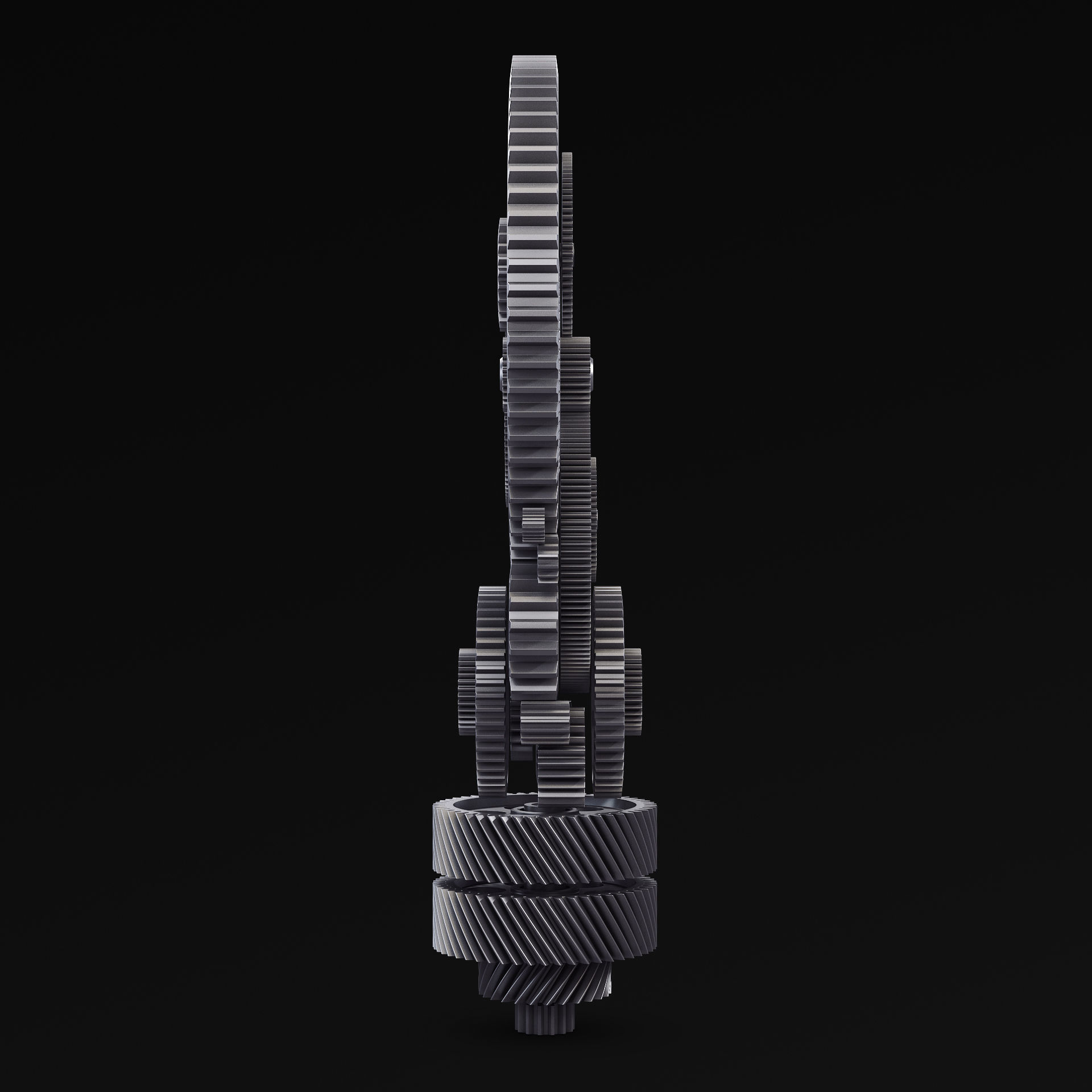 Light Bulb With Gears M 1 3D model_9