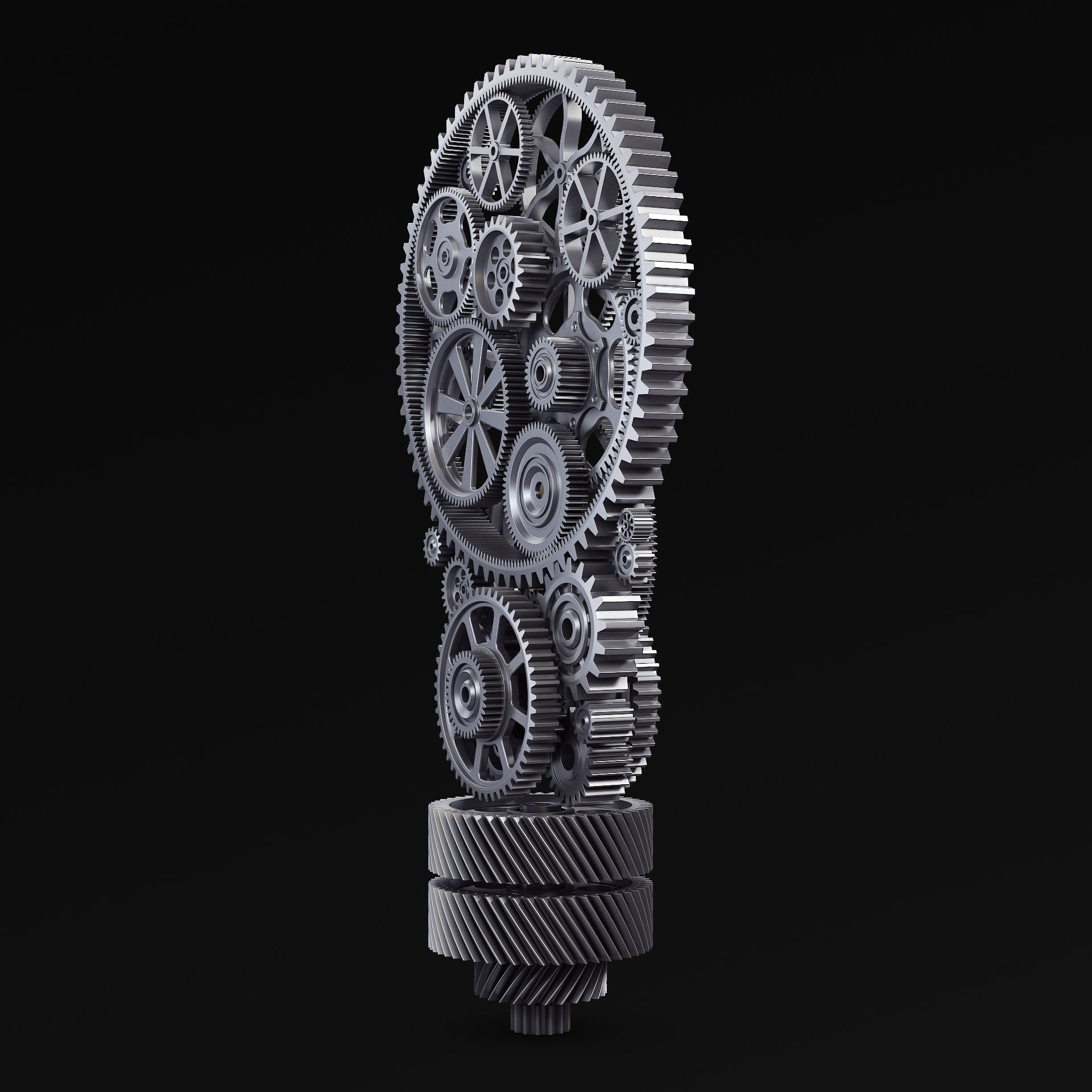 Light Bulb With Gears M 1 3D model_8