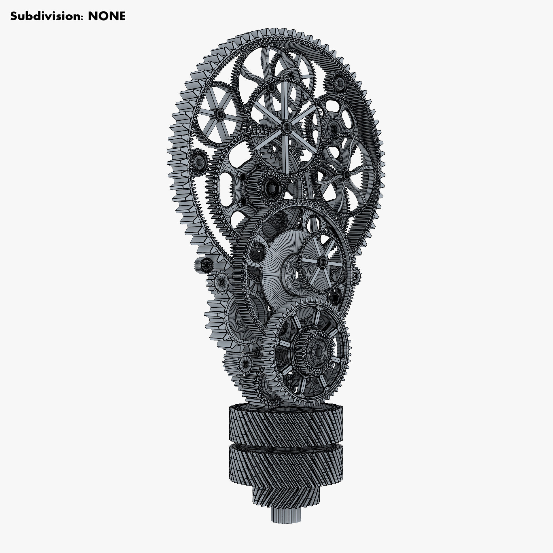 Light Bulb With Gears M 1 3D model_15
