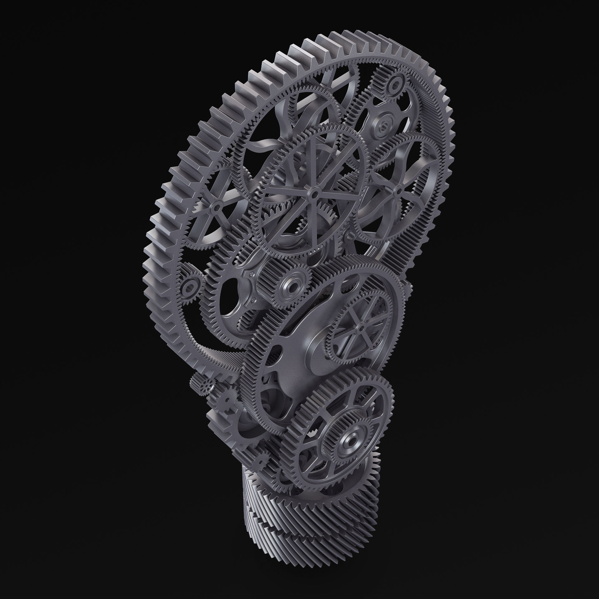 Light Bulb With Gears M 1 3D model_10