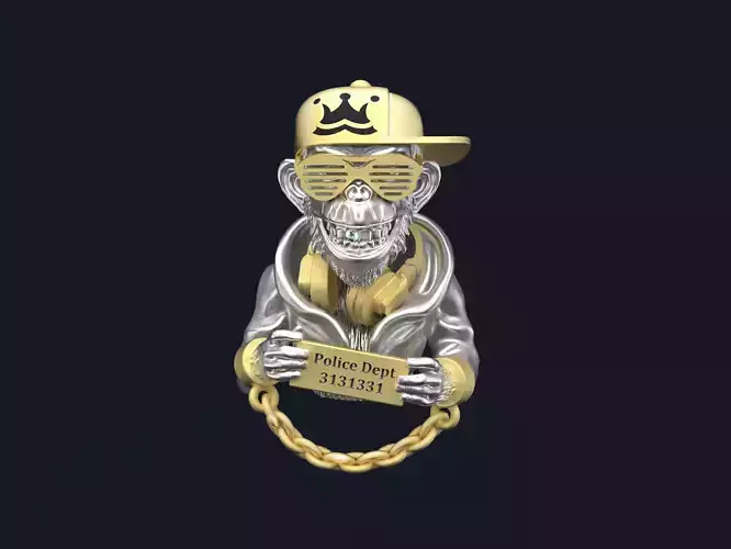 Monkey Necklace 3D print model