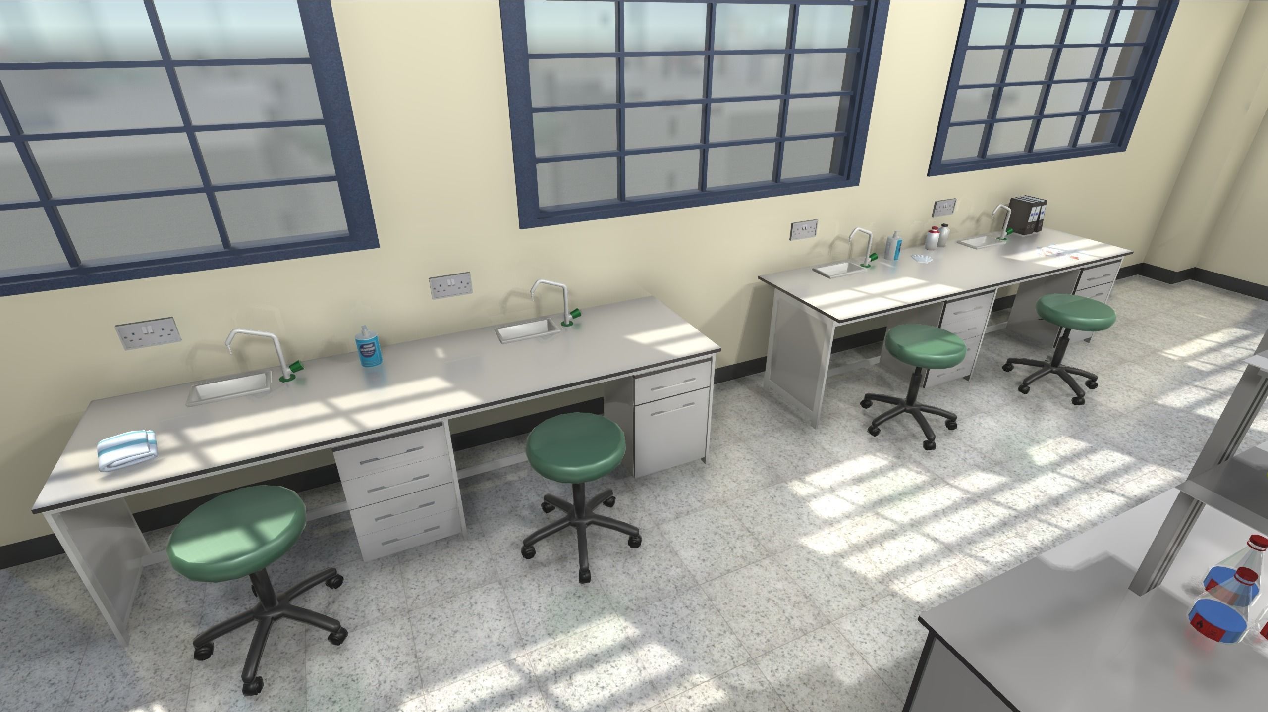 Hospital Laboratory Low-poly 3D model_9