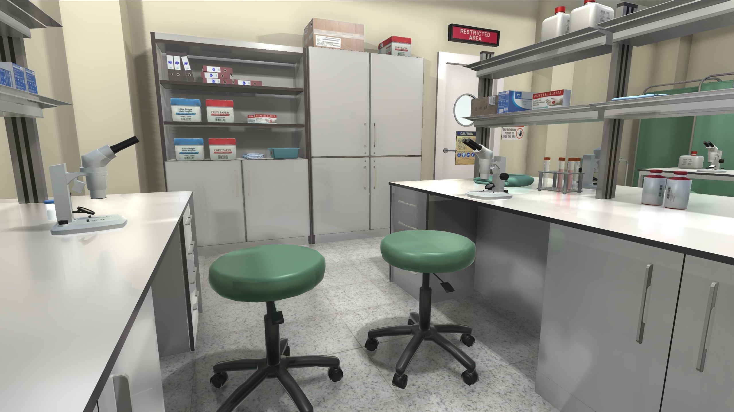 Hospital Laboratory Low-poly 3D model_10
