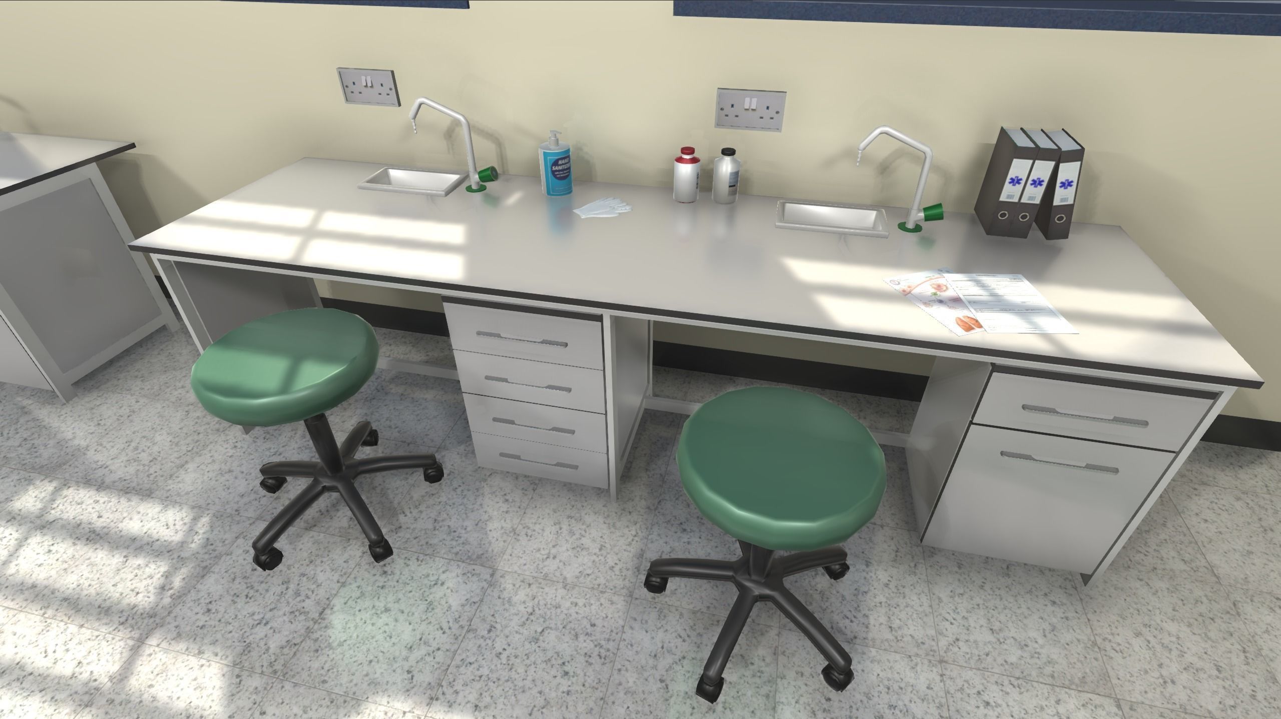 Hospital Laboratory Low-poly 3D model_3
