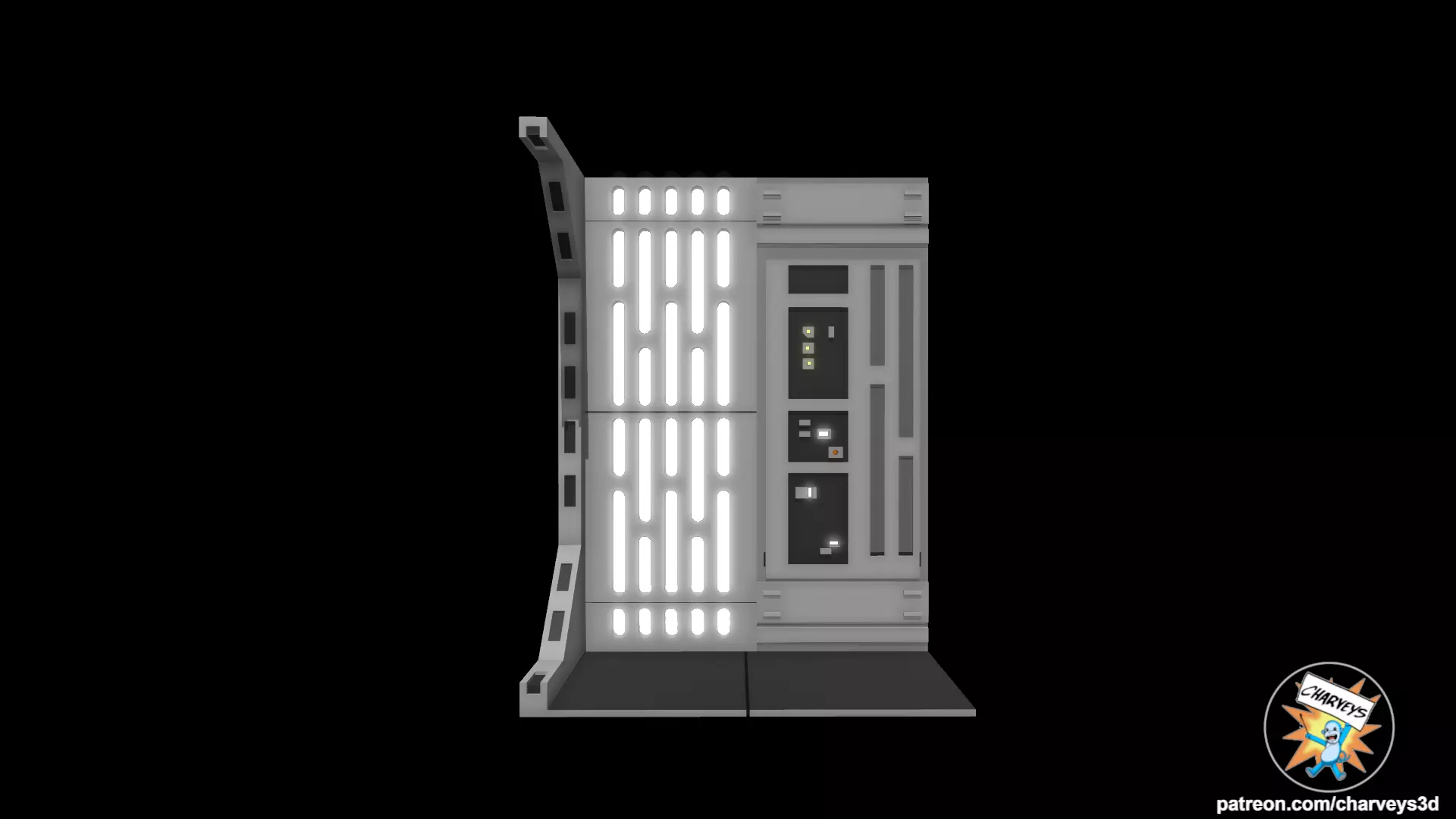 Star Wars Death Star Diorama L Action Figure Display 3D print model_0