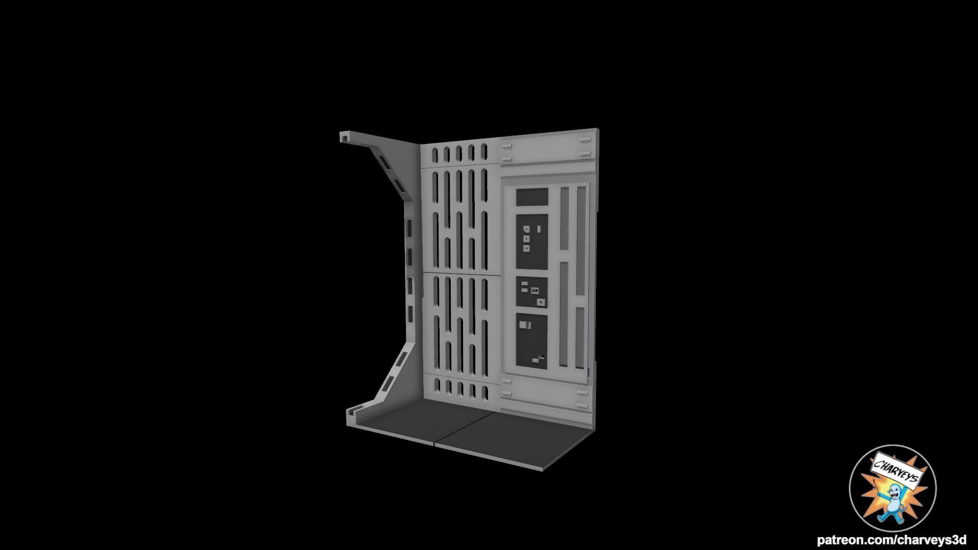 Star Wars Death Star Diorama L Action Figure Display 3D print model_2