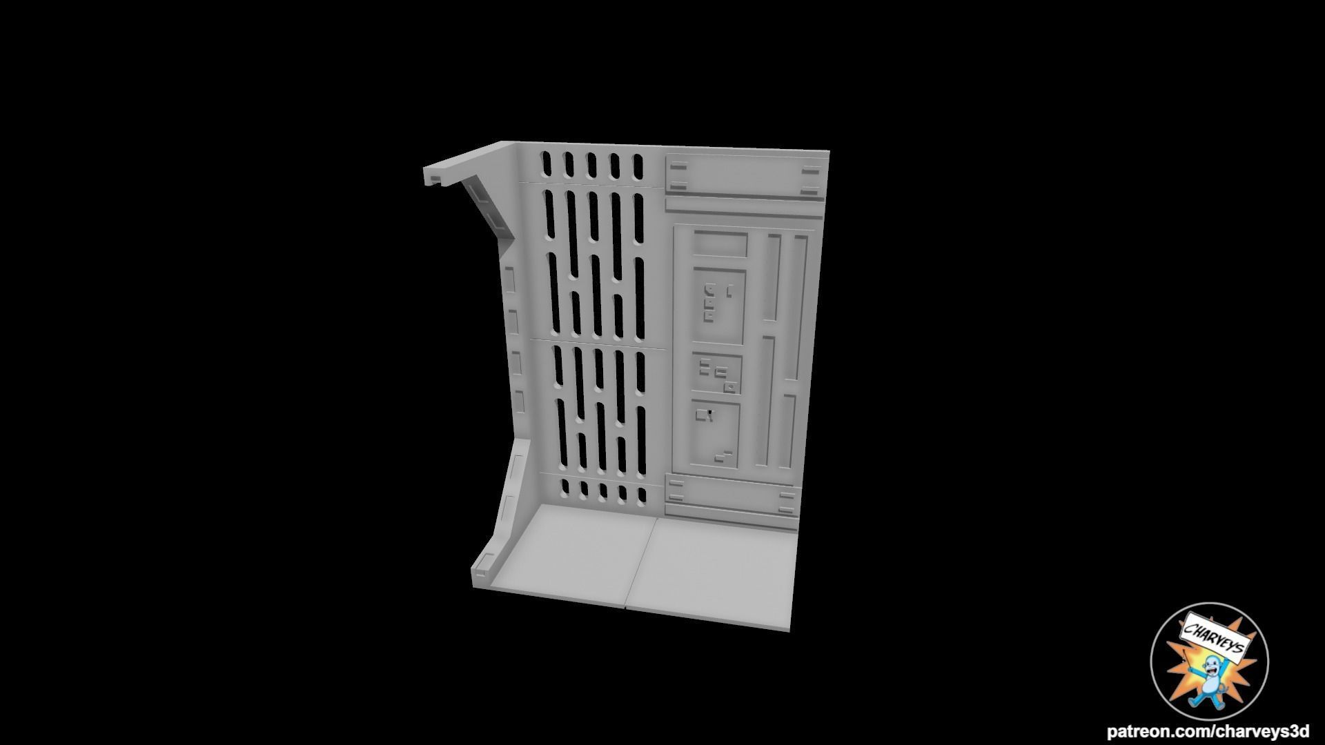 Star Wars Death Star Diorama L Action Figure Display 3D print model_4