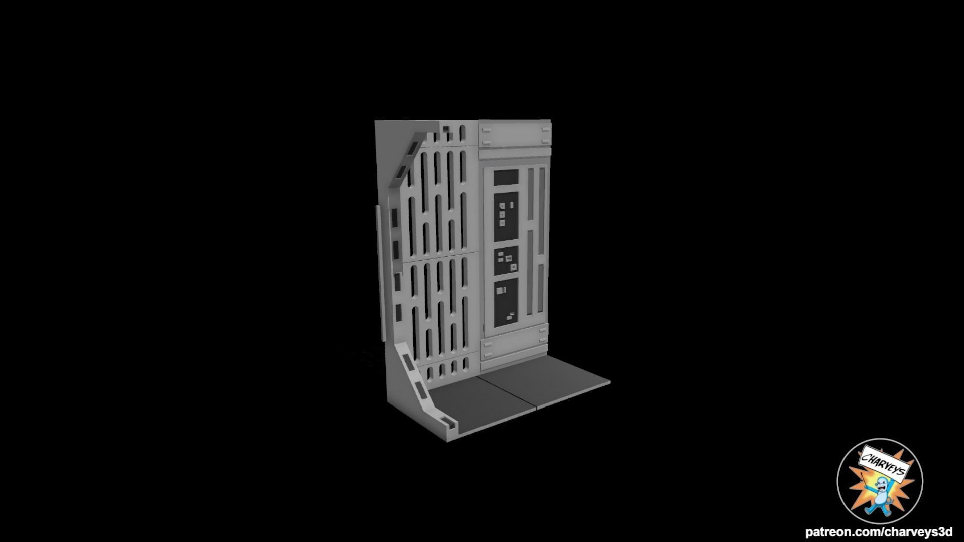 Star Wars Death Star Diorama L Action Figure Display 3D print model_3