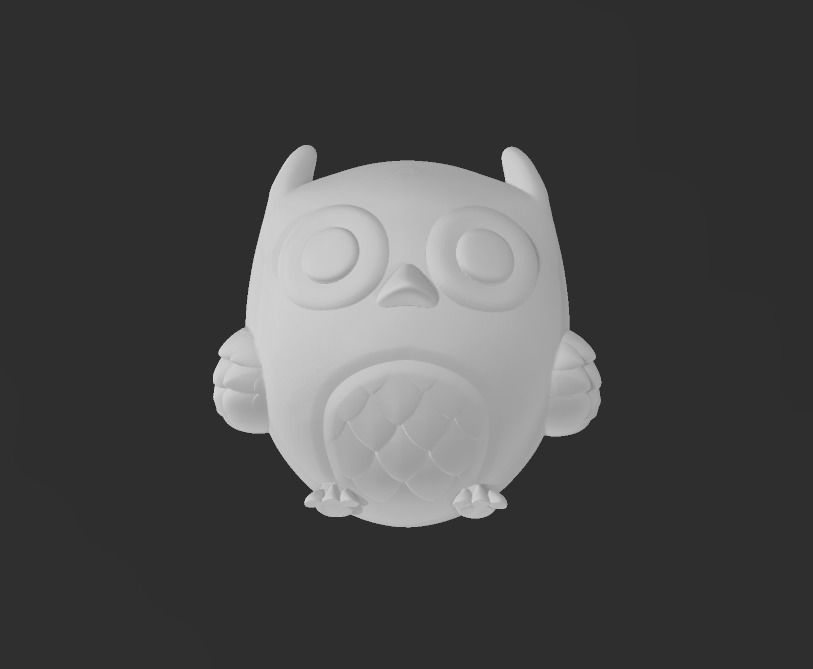 CHIBIS HARRY POTTER - HERMIONE GRANGER - RON WEASLEY - EDWIGE 3D print model_7