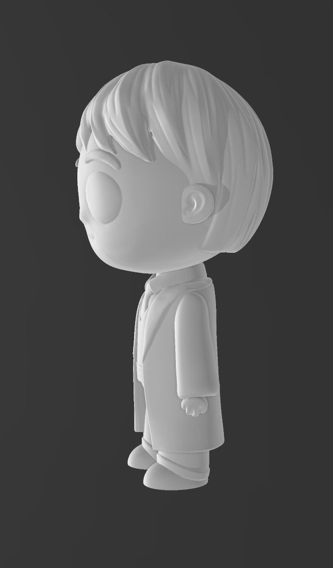CHIBIS HARRY POTTER - HERMIONE GRANGER - RON WEASLEY - EDWIGE 3D print model_4