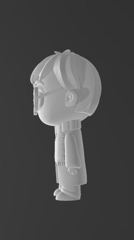 CHIBIS HARRY POTTER - HERMIONE GRANGER - RON WEASLEY - EDWIGE 3D print model_6