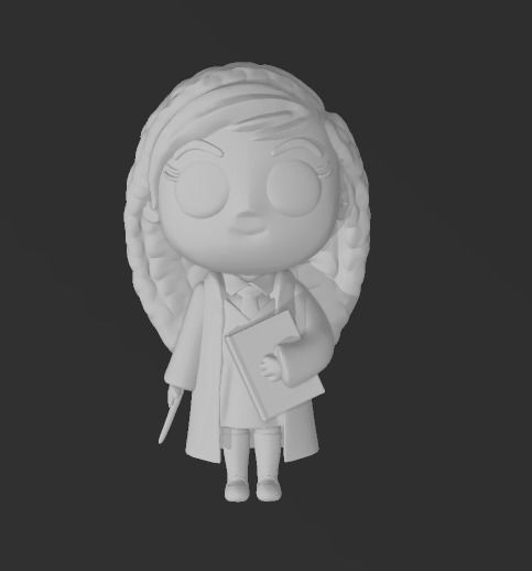 CHIBIS HARRY POTTER - HERMIONE GRANGER - RON WEASLEY - EDWIGE 3D print model_1