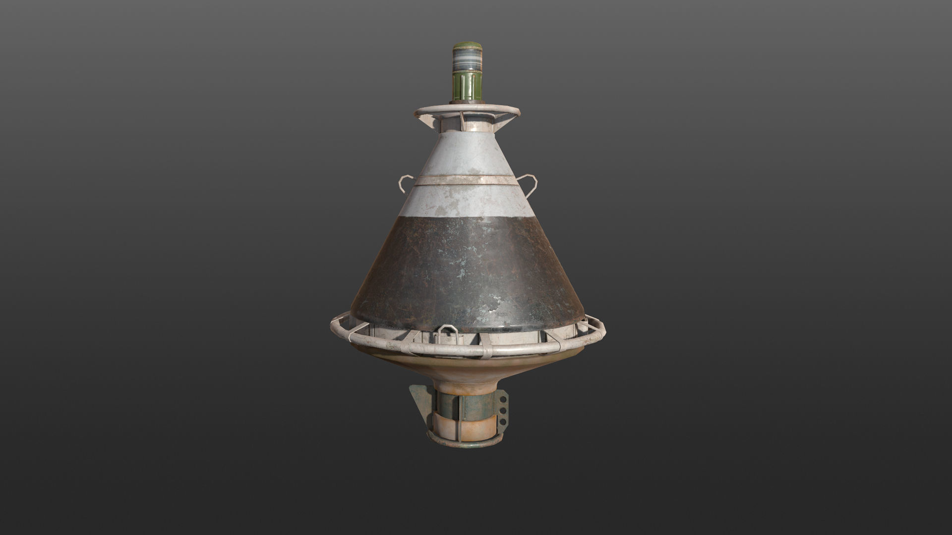 Buoy River RB-4-01 Left Drift Mark Low-poly 3D model_14