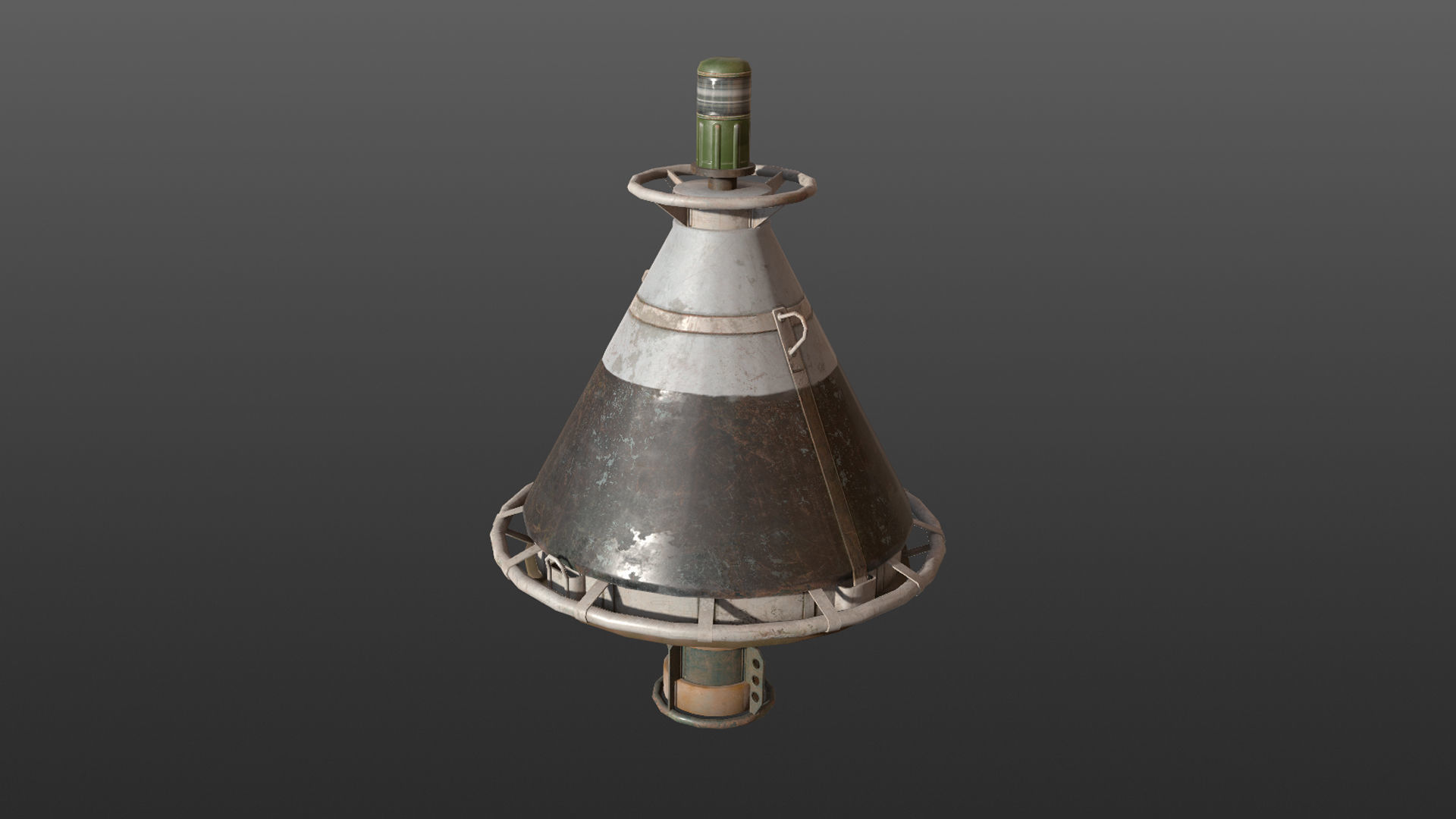 Buoy River RB-4-01 Left Drift Mark Low-poly 3D model_20