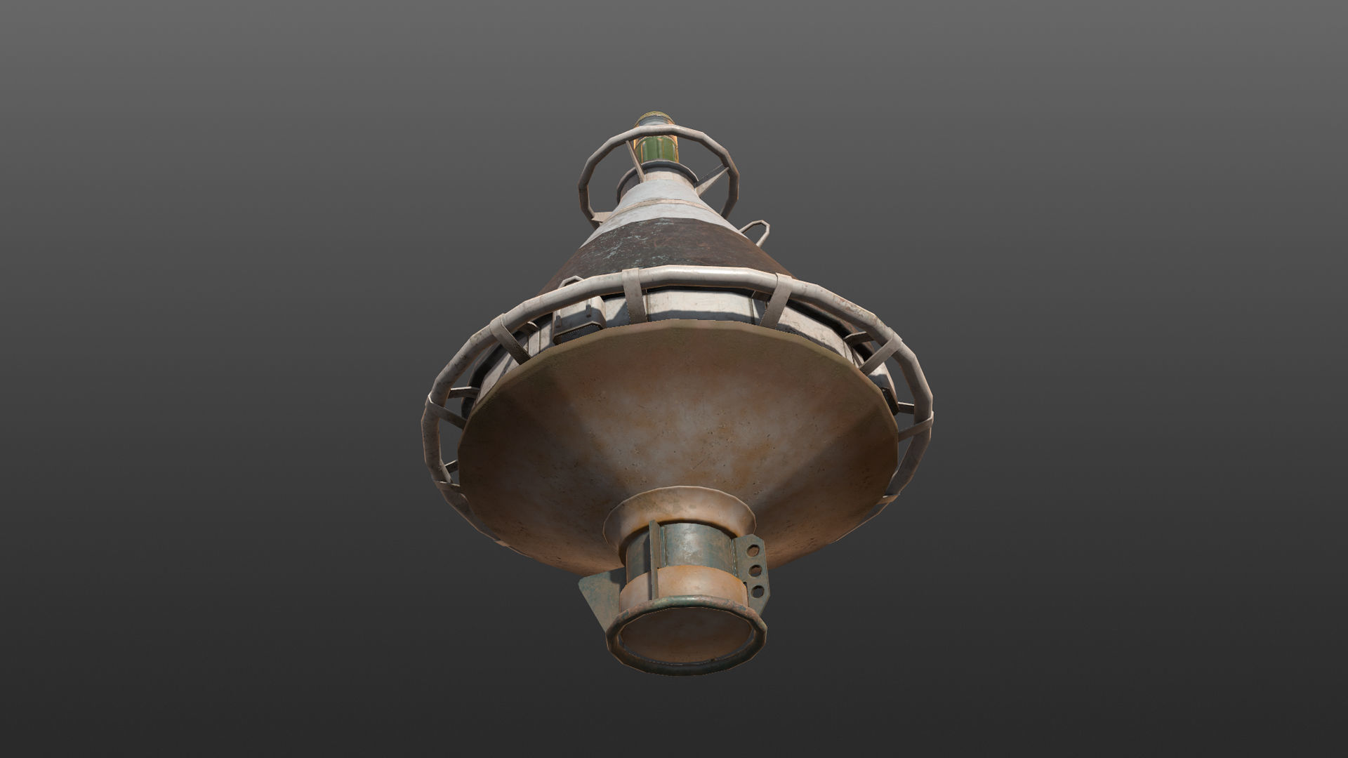 Buoy River RB-4-01 Left Drift Mark Low-poly 3D model_18