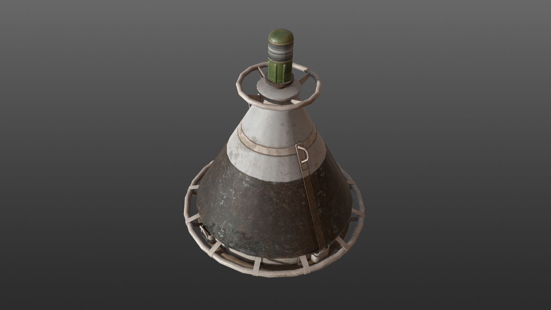 Buoy River RB-4-01 Left Drift Mark Low-poly 3D model_21